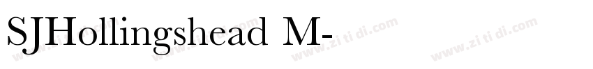 SJHollingshead M字体转换